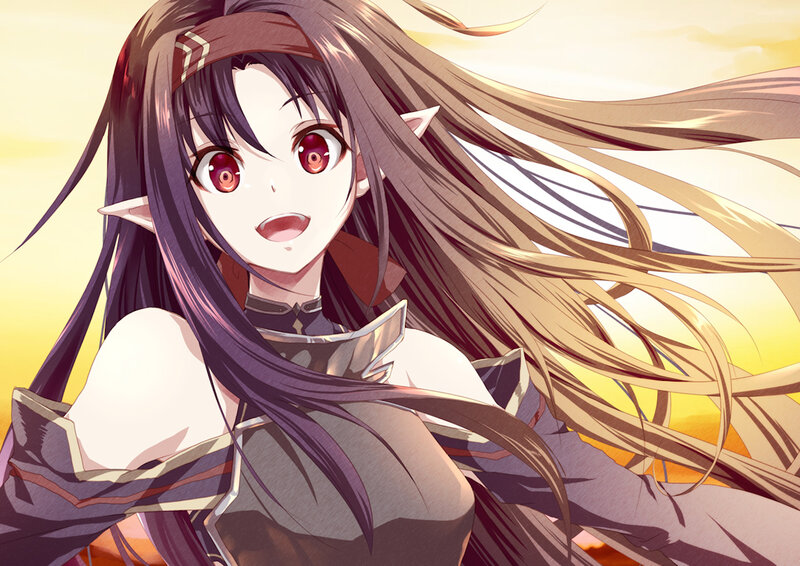 Elf Woman with Long Hair — Yellow