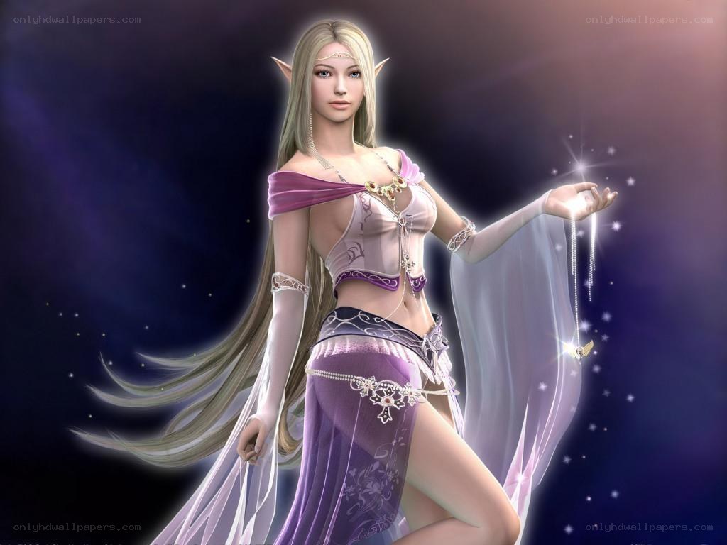 elf woman with magic