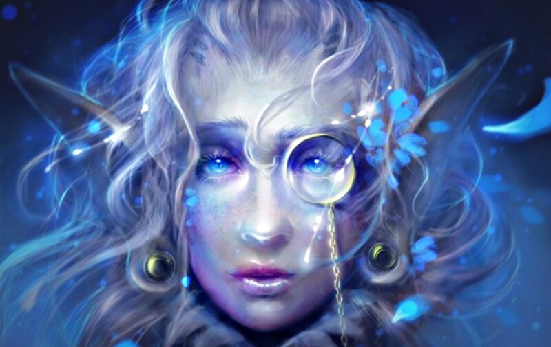 Elf Woman with Monocle