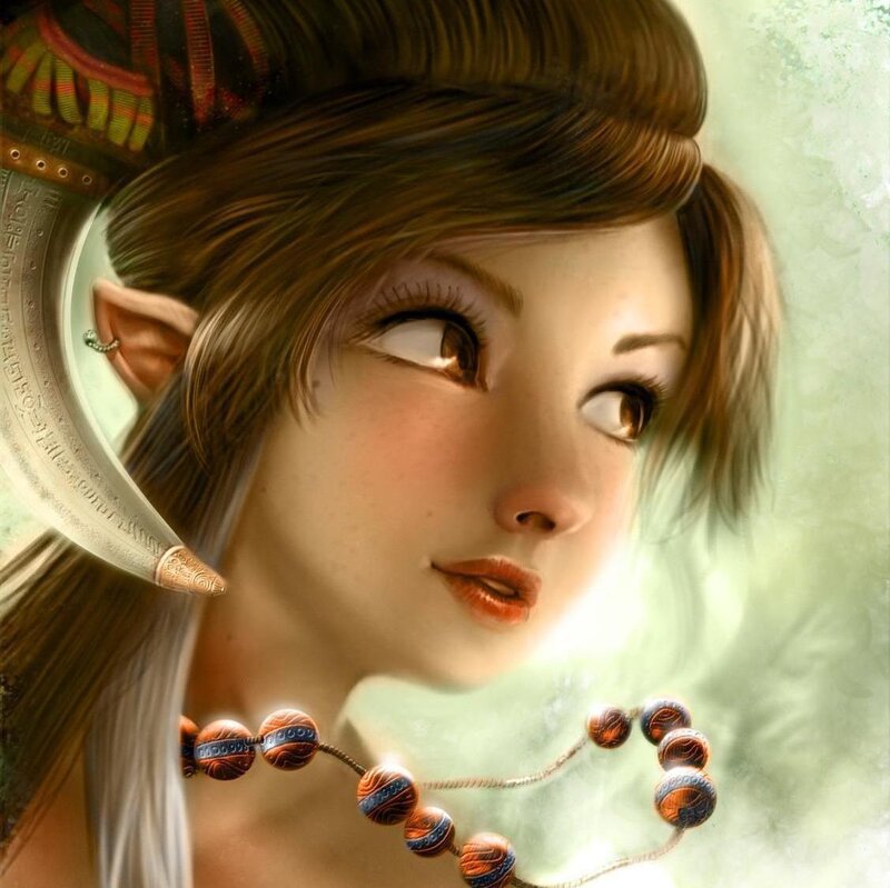 Elf Woman with Necklace