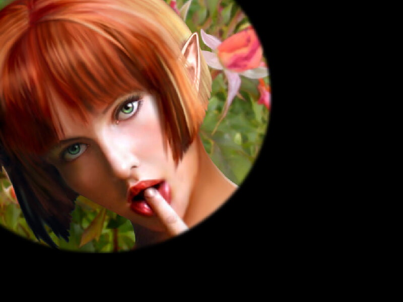 Elf Woman with Red Hair — Seductive