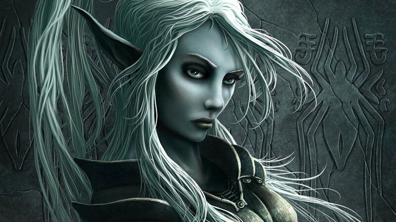 elf woman with silver hair