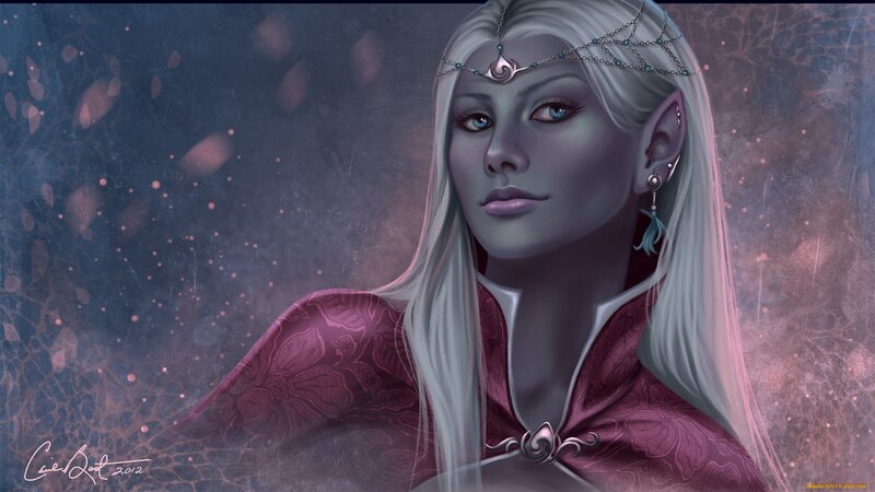 elf woman with silver hair