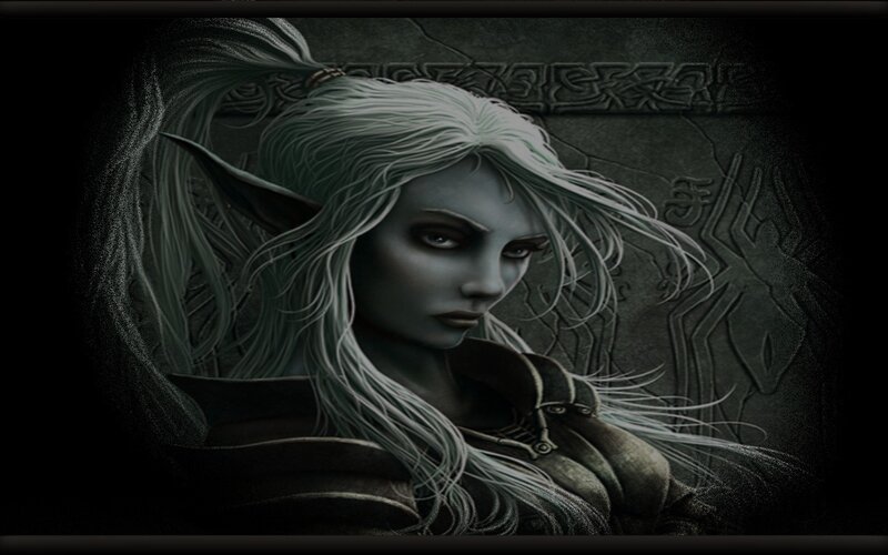 elf woman with silver hair