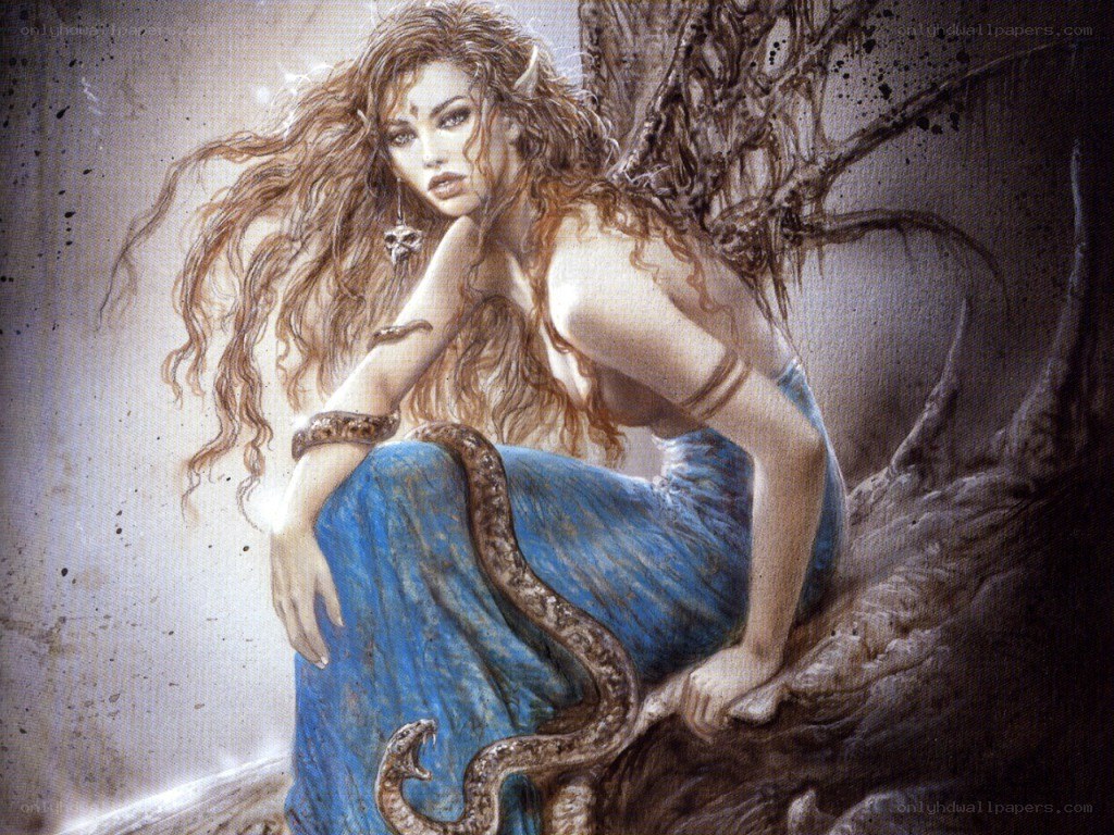 elf woman with snake