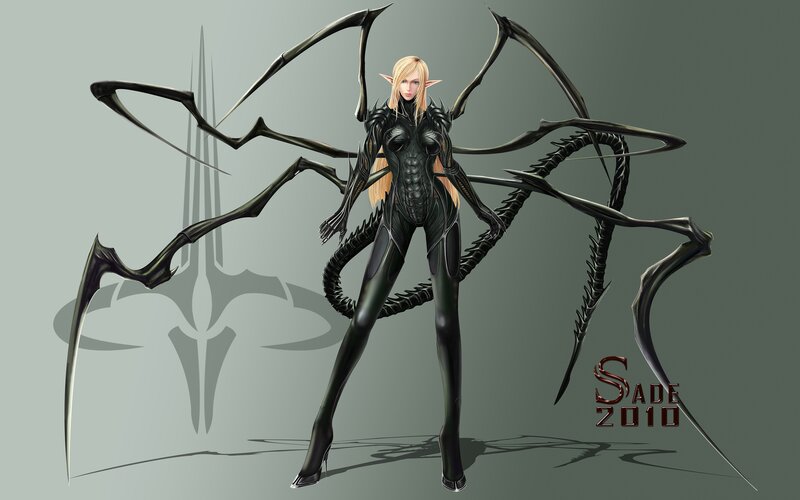 Elf Woman with Spider Legs