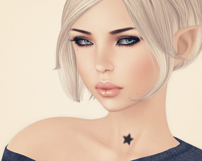 Elf Woman with Star Tattoo