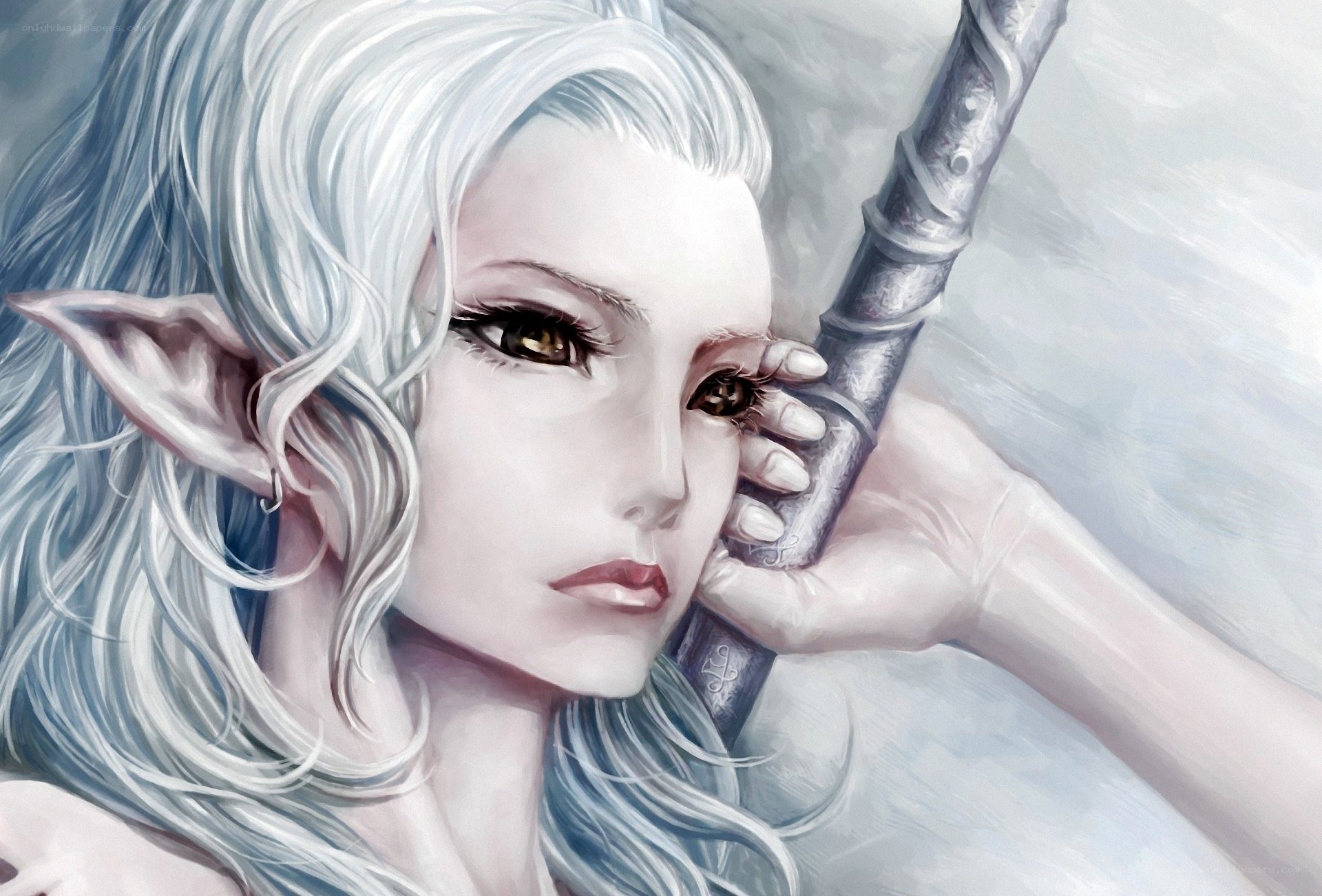 elf woman with sword