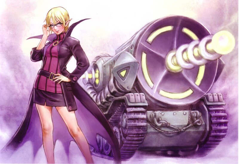 Elf Woman with Tank — Purple