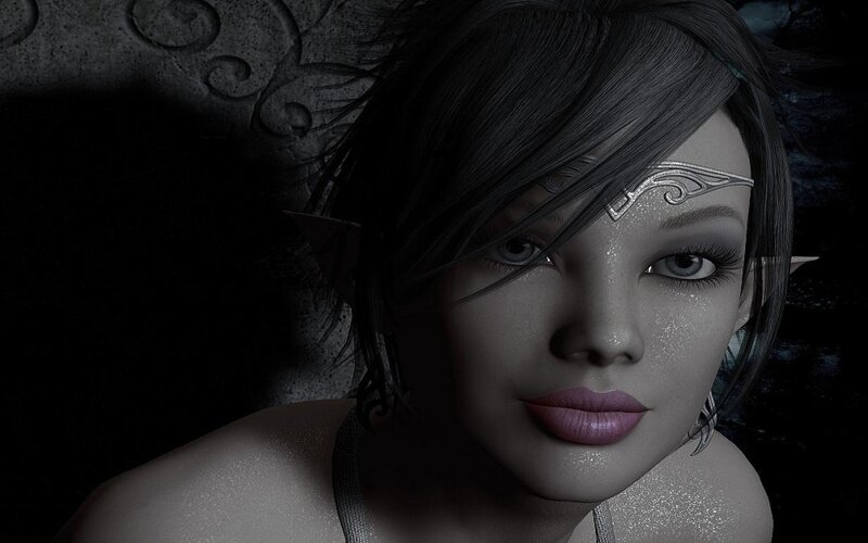 elf woman with tiara