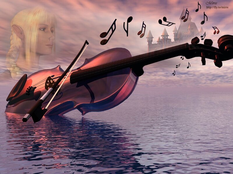 Elf Woman with Violin