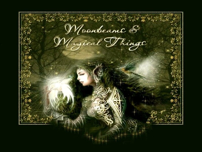 Elf Woman with Wings — Green, Mystical