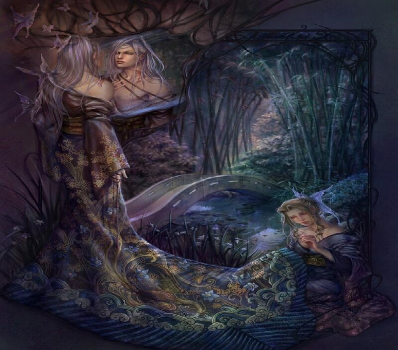 Elf Women in Forest