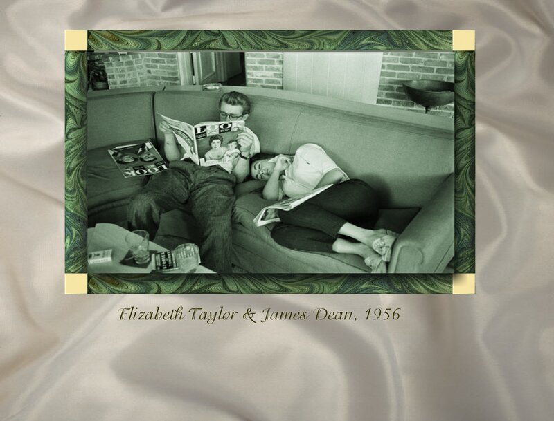 Elizabeth Taylor and James Dean