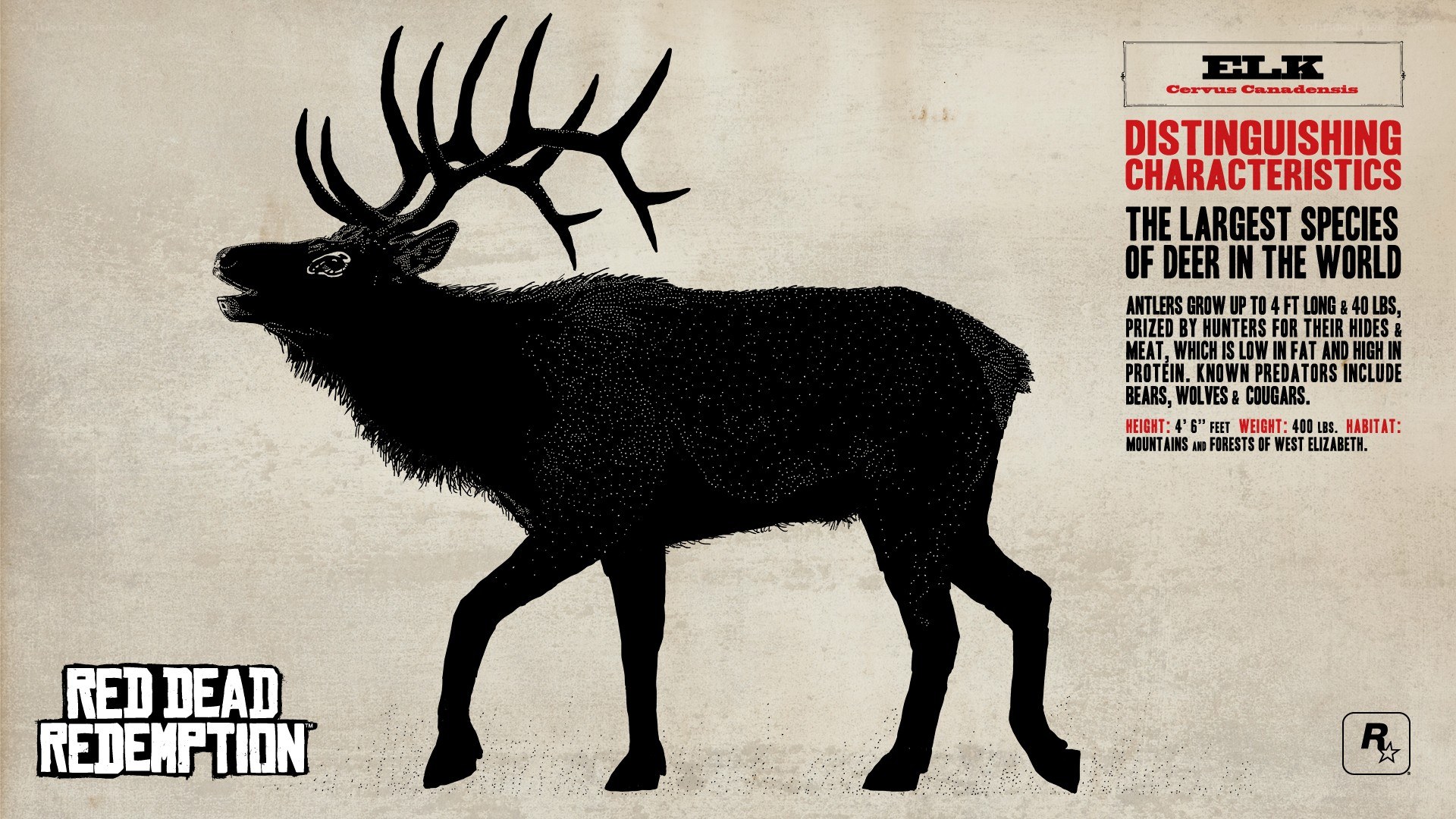 Elk in Red Dead Redemption