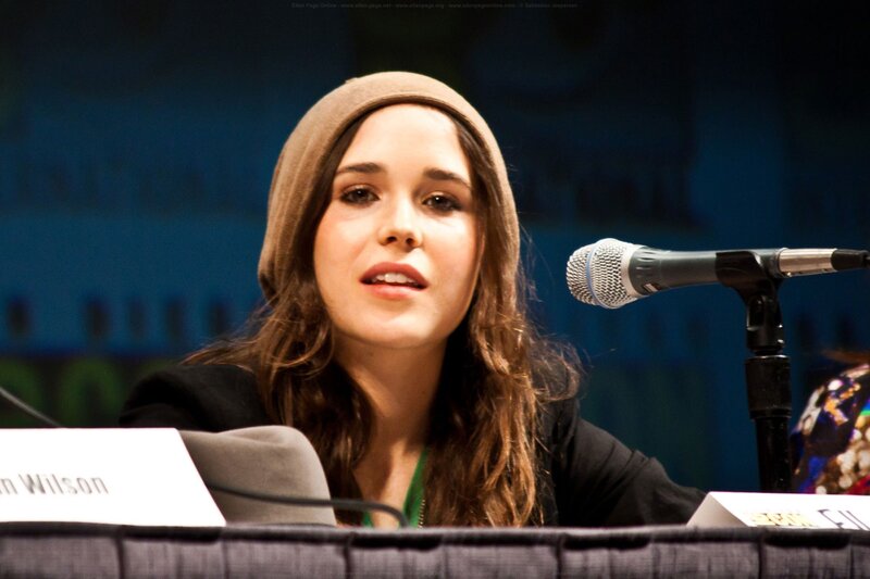 Ellen Page at a panel discussion