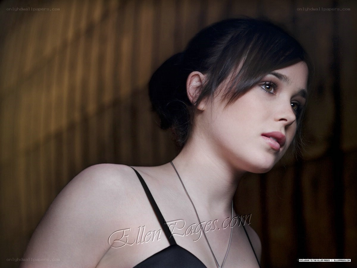 Ellen Page in a black top