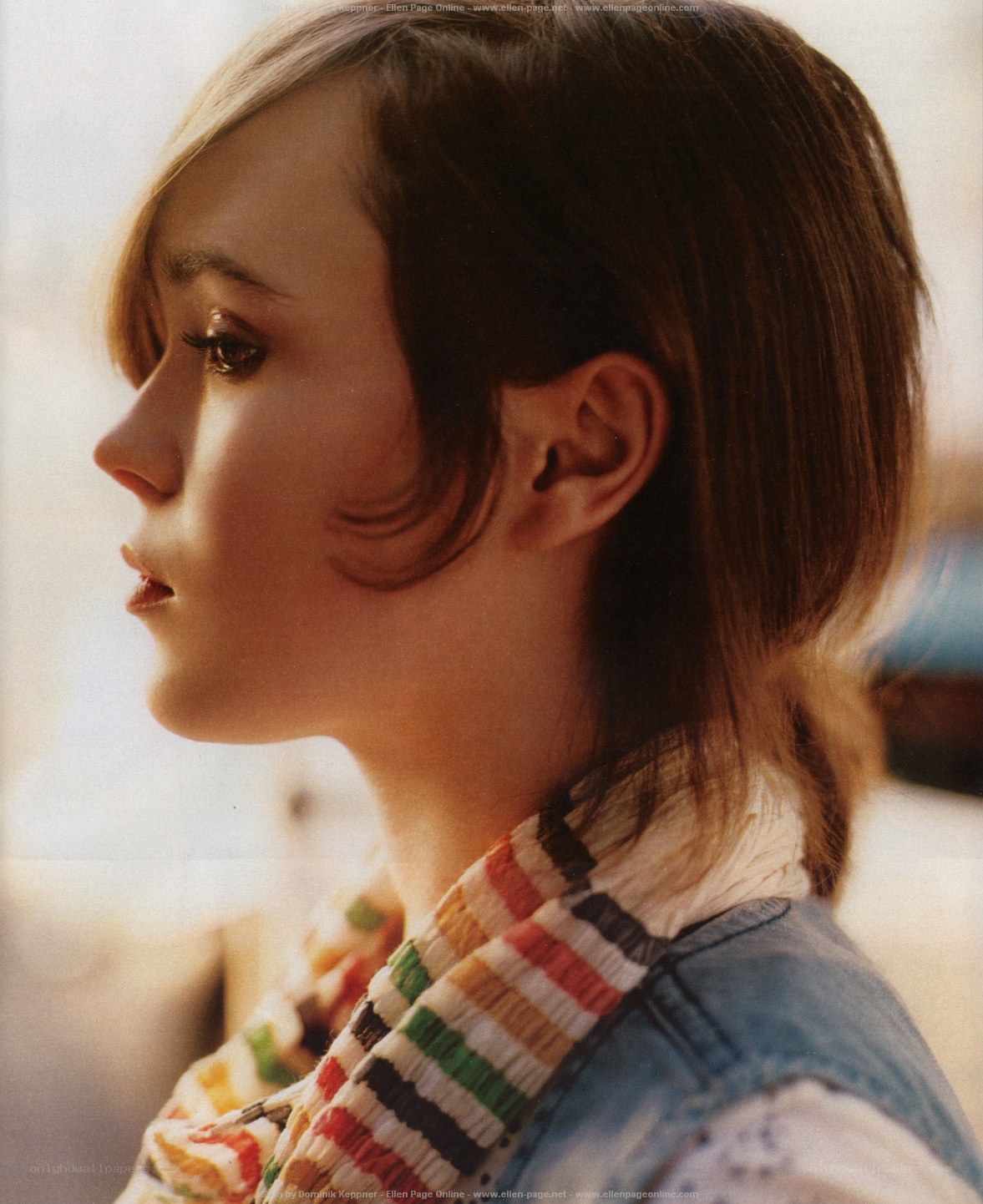 Ellen Page in profile