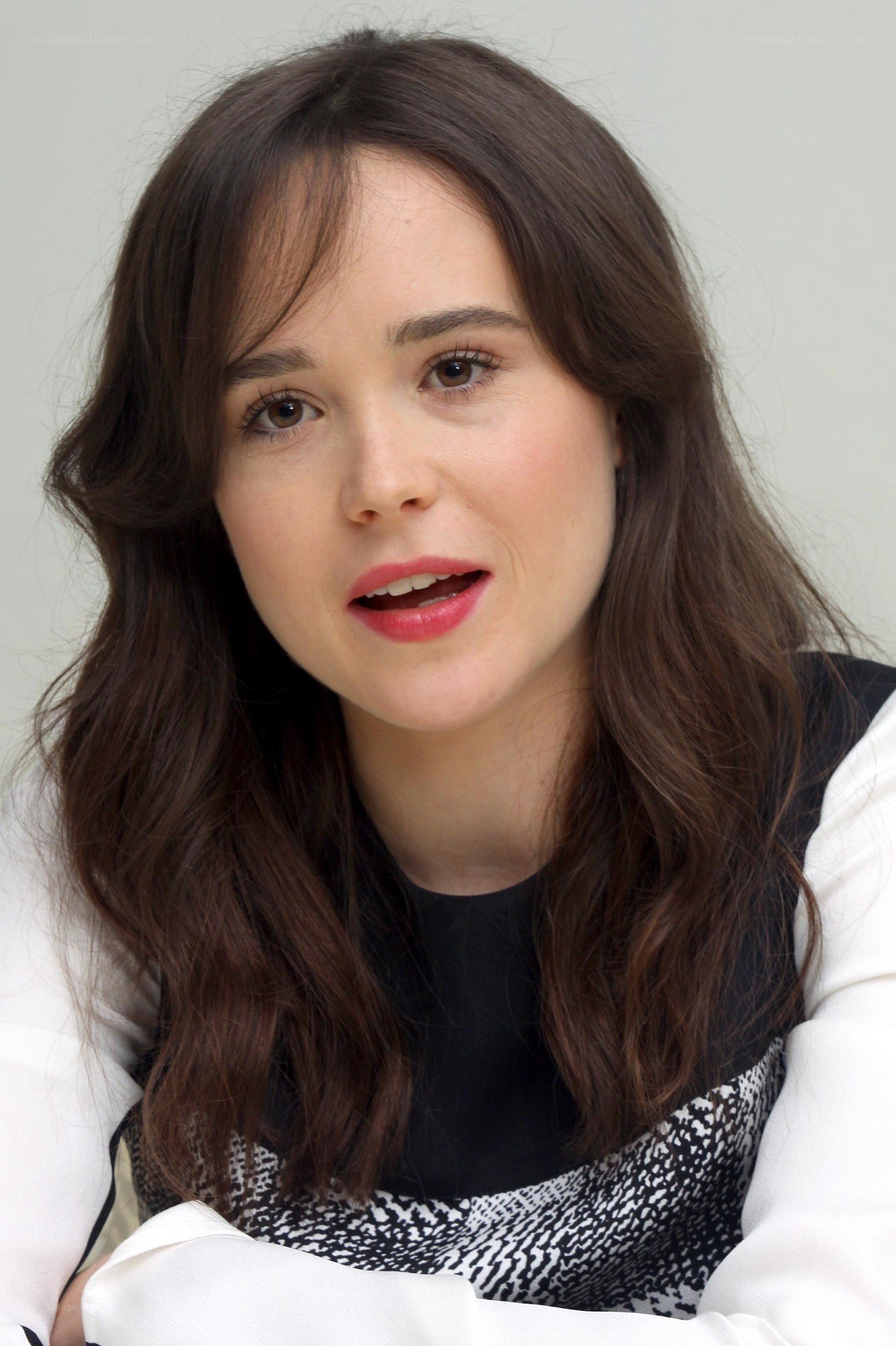 Elliot Page at a press event