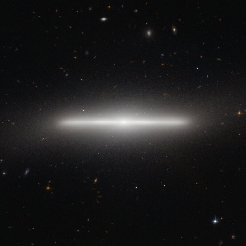 Elliptical Galaxy in Deep Space