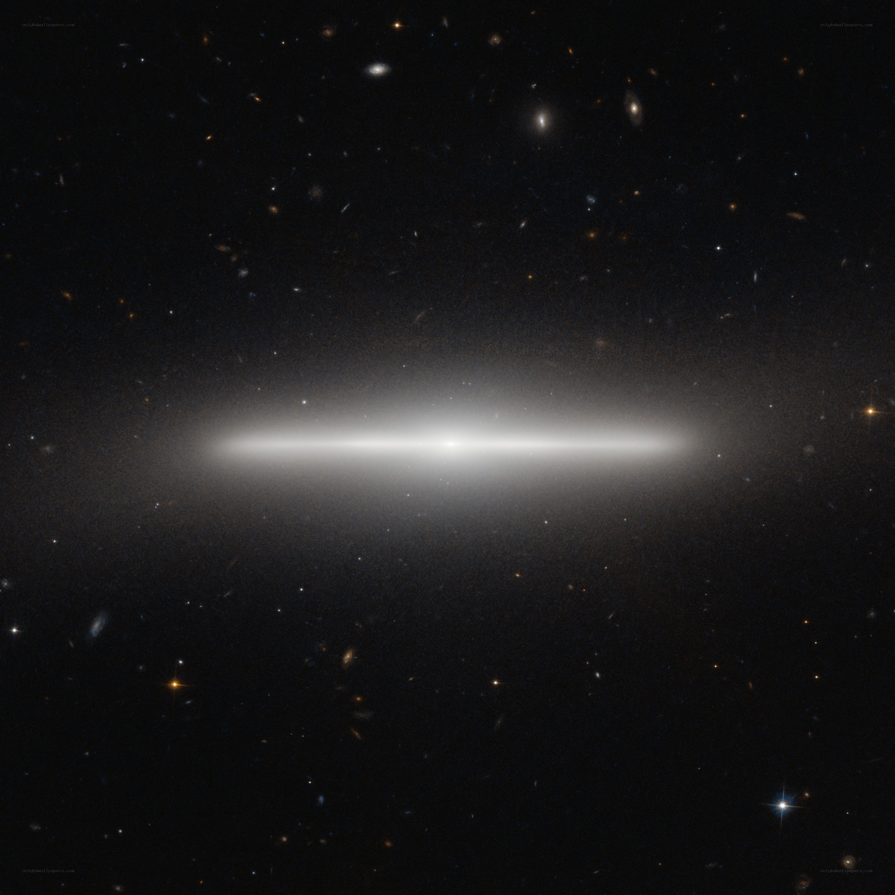Elliptical Galaxy in Deep Space