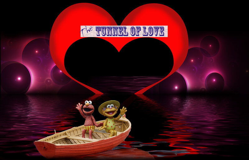 Elmo and a Muppet in a Boat