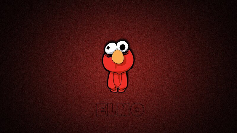 Elmo character on dark background