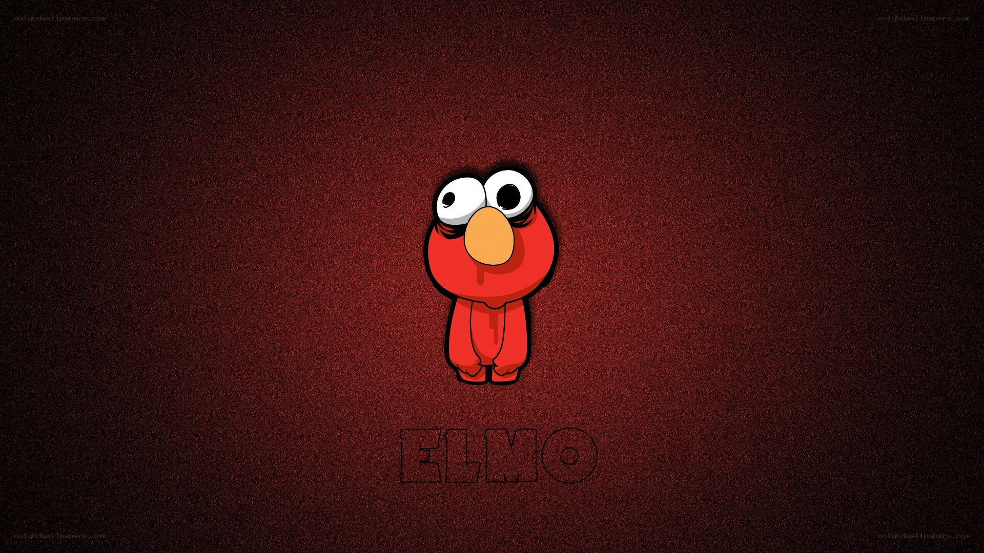 Elmo character on dark background