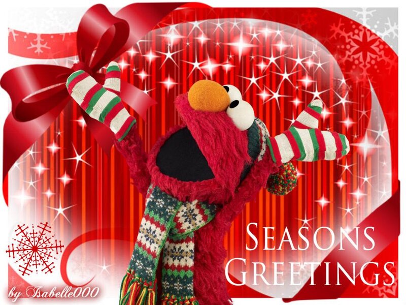Elmo in Holiday Outfit