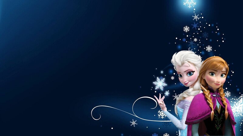 Elsa and Anna Characters — Blue