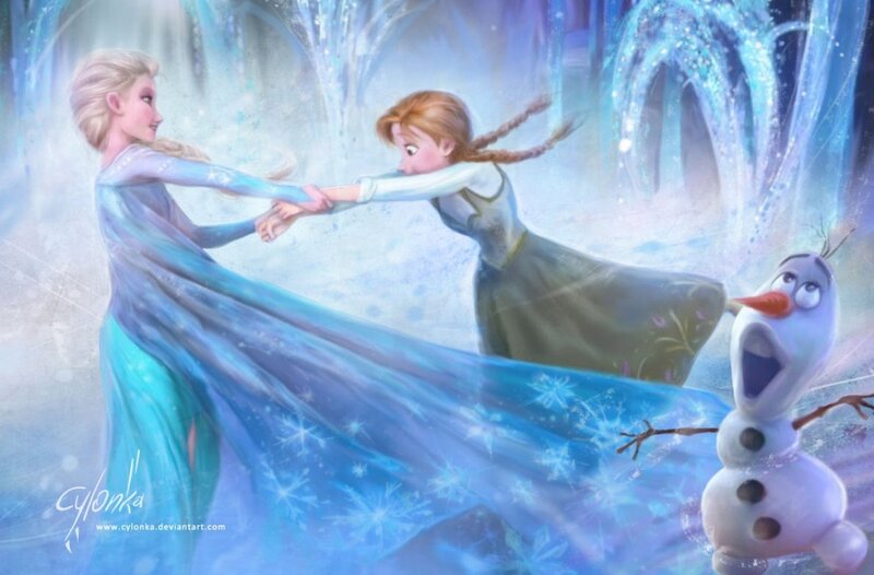 Elsa and Anna Dancing