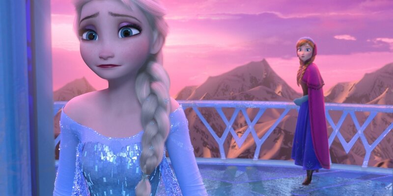 Elsa and Anna in Ice Palace