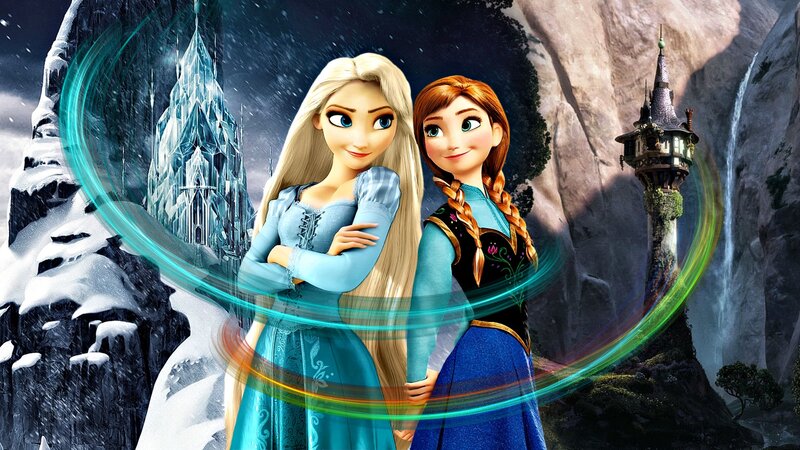 Elsa and Anna Standing