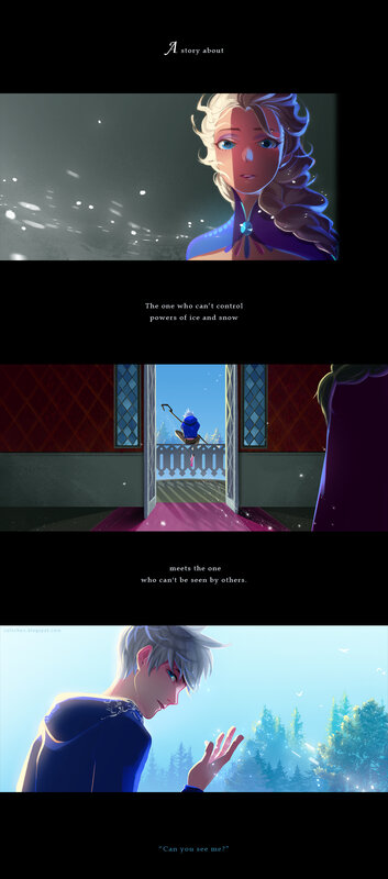 Elsa and Jack Frost — Blue, Dramatic, Melancholic