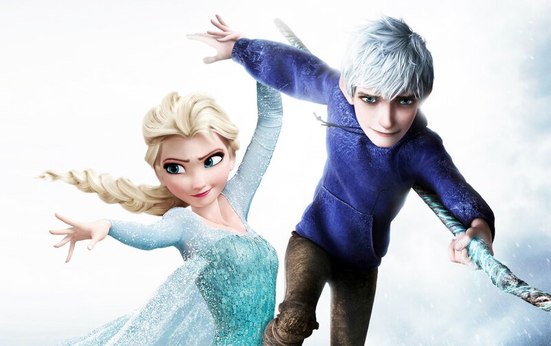 Elsa and Jack Frost — Blue, Dynamic