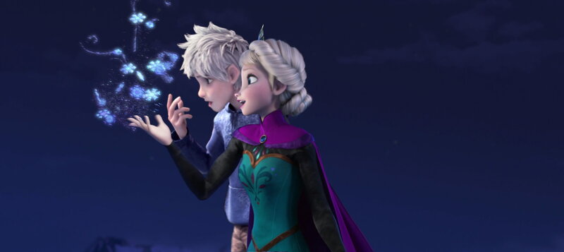 Elsa and Jack Frost — Blue, Magical, Night
