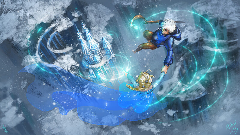 Elsa and Jack Frost
