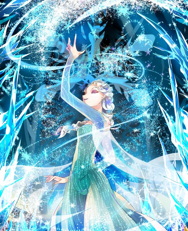 Elsa Casting Ice Magic — Blue