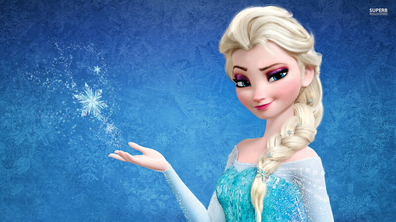 Elsa Creating a Snowflake — Blue, Magical