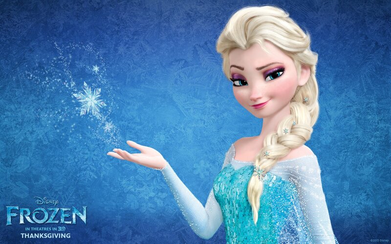 Elsa Creating a Snowflake