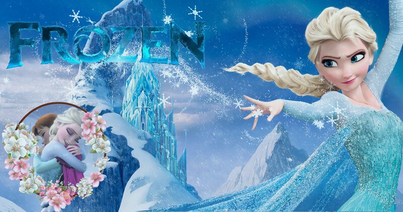 Elsa Creating Ice Magic — Blue, Magical, Winter