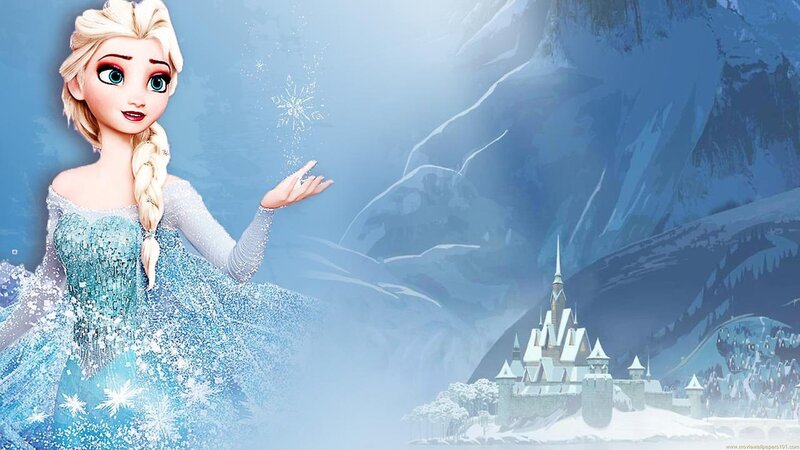 Elsa Creating Snowflakes — Blue, Magical, Winter