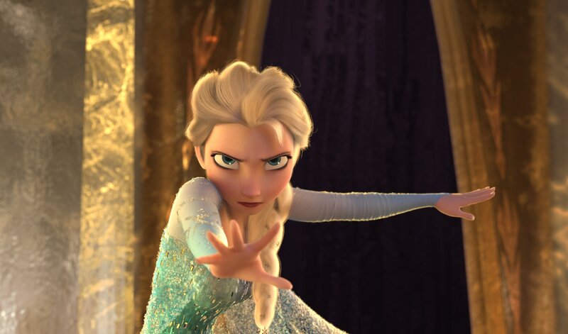 Elsa from Frozen — Blue, Dramatic, 3d Render