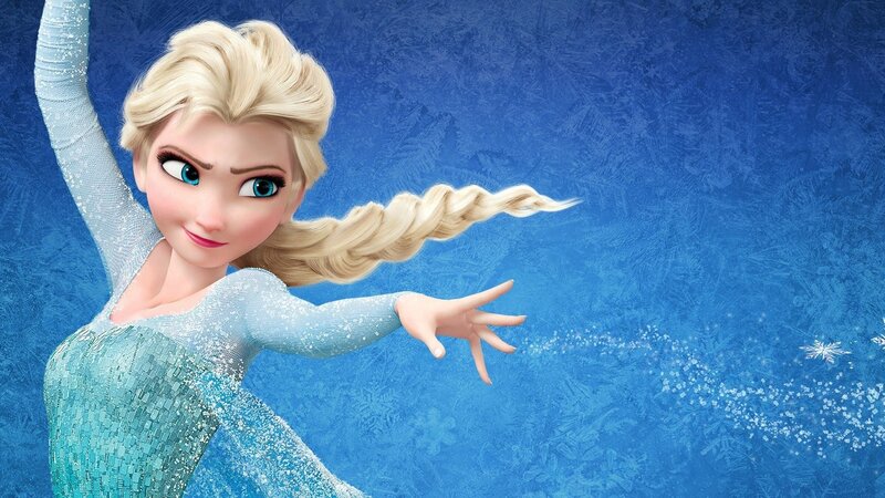 Elsa from Frozen — Blue, Magical, Winter, Digital Art, Dress