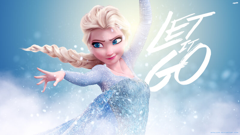 Elsa from Frozen — Blue, Magical, Winter, Digital Art, Snow
