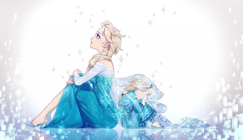 Elsa from Frozen — Blue, Serene