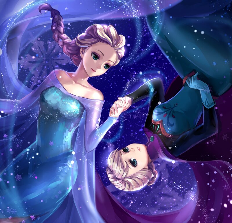 Elsa Holding a Reflection