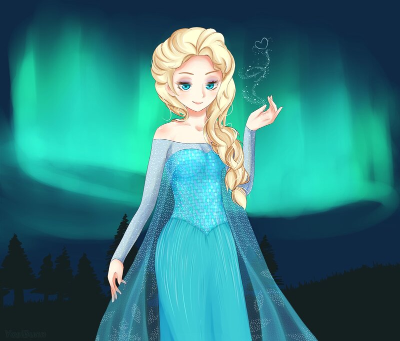 Elsa in Blue Dress — Serene
