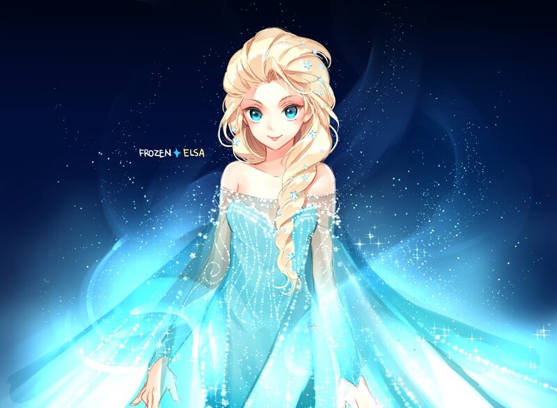 Elsa in Blue Gown