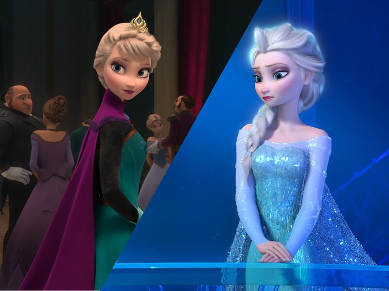 Elsa in Two Outfits